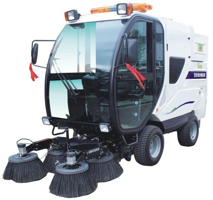 Hotels battery drivingall cabin vacuum 4x2 diesel full-closed sweeping truck mounted hybrid road sweeper price